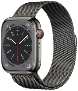 Умные часы Apple Watch Series 8 41 мм Steel Case GPS + Cellular, graphite milanese, R