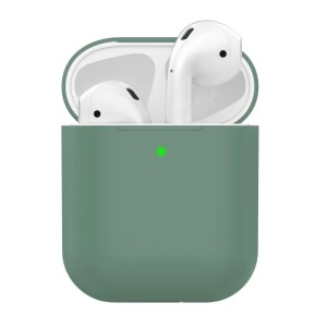 Силиконовый чехол Deppa Ultra Slim Pine Green для AirPods (47039)