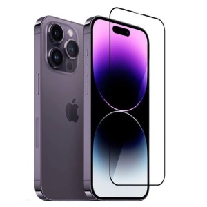 Защитное стекло Gurdini 2.5D Full Cover Glass для iPhone 14 Pro