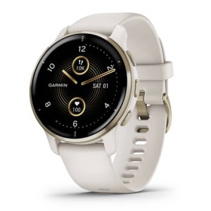Умные часы Garmin Venu 2 Plus Cream Gold Stainless Steel Bezel with Ivory Case and Silicone Band (010-02496-12)
