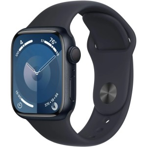 Apple Watch Series 9 GPS 41mm Midnight Aluminium Case with Midnight Sport Band (Чёрные)