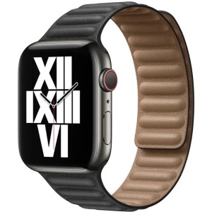 Apple Leather Link for Apple Watch 38|40|41mm S/M Black (Чёрный) MY9A2ZM/A