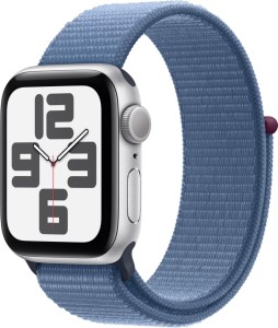 Умные часы Apple Watch SE Gen 2 2023 GPS 40mm Silver Aluminium Case with Winter Blue Sport Loop (MRE33)