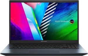 Ноутбук ASUS Vivobook Pro 15 M6500QH-HN038, 15.6", IPS, AMD Ryzen 5 5600H 16ГБ, 512ГБ SSD, NVIDIA GeForce GTX 1650 - 4096 Мб, без операционной системы, синий [90nb0yj1-m001t0]