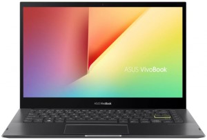 Ноутбук ASUS Vivobook Flip 14 TP470EA-EC309W 14" 1920x1080, Intel Core i5 1135G7 2.4 ГГц, RAM 8 ГБ, SSD 256 ГБ, Intel Iris Xe Graphics, Windows 11 Home, 90NB0S01-M00F50, Indie Black