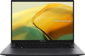 Ноутбук ASUS Zenbook 14 UM3402YA-KP601, 14", IPS, AMD Ryzen 5 7530U 2ГГц, 6-ядерный, 16ГБ LPDDR4, 512ГБ SSD, AMD Radeon , без операционной системы, черный