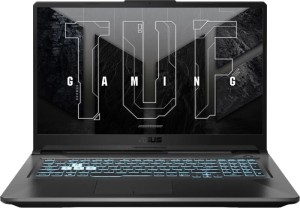 Ноутбук ASUS TUF Gaming F17 FX706HE-HX043, 17.3", IPS, Intel Core i5 11400H 2.7ГГц, 16ГБ, 512ГБ SSD, NVIDIA GeForce RTX 3050 Ti для ноутбуков - 4096 Мб, noOS, 90NR0714-M00980, черный