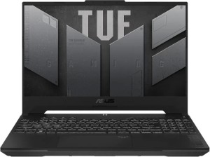 Ноутбук игровой ASUS TUF Gaming F15 FX507ZV4-LP047, 15.6", IPS, Intel Core i7 12700H 3.5ГГц, 14-ядерный, 16ГБ DDR4, 1ТБ SSD, NVIDIA GeForce RTX 4060 для ноутбуков - 8 ГБ, без операционной системы, серый
