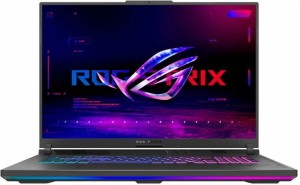 Ноутбук игровой ASUS ROG Strix G18 G814JV-N5042W, 18", IPS, Intel Core i7 13650HX 3.6ГГц, 14-ядерный, 16ГБ DDR5, 1ТБ SSD, NVIDIA GeForce RTX 4060 для ноутбуков - 8 ГБ, Windows 11, серый