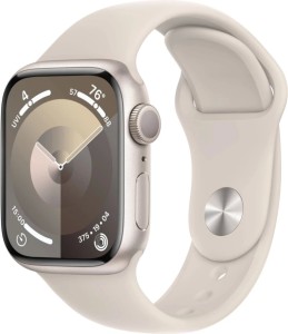 Умные часы Apple Watch Series 9 45 мм Aluminium Case GPS, starlight Sport Band, M/L