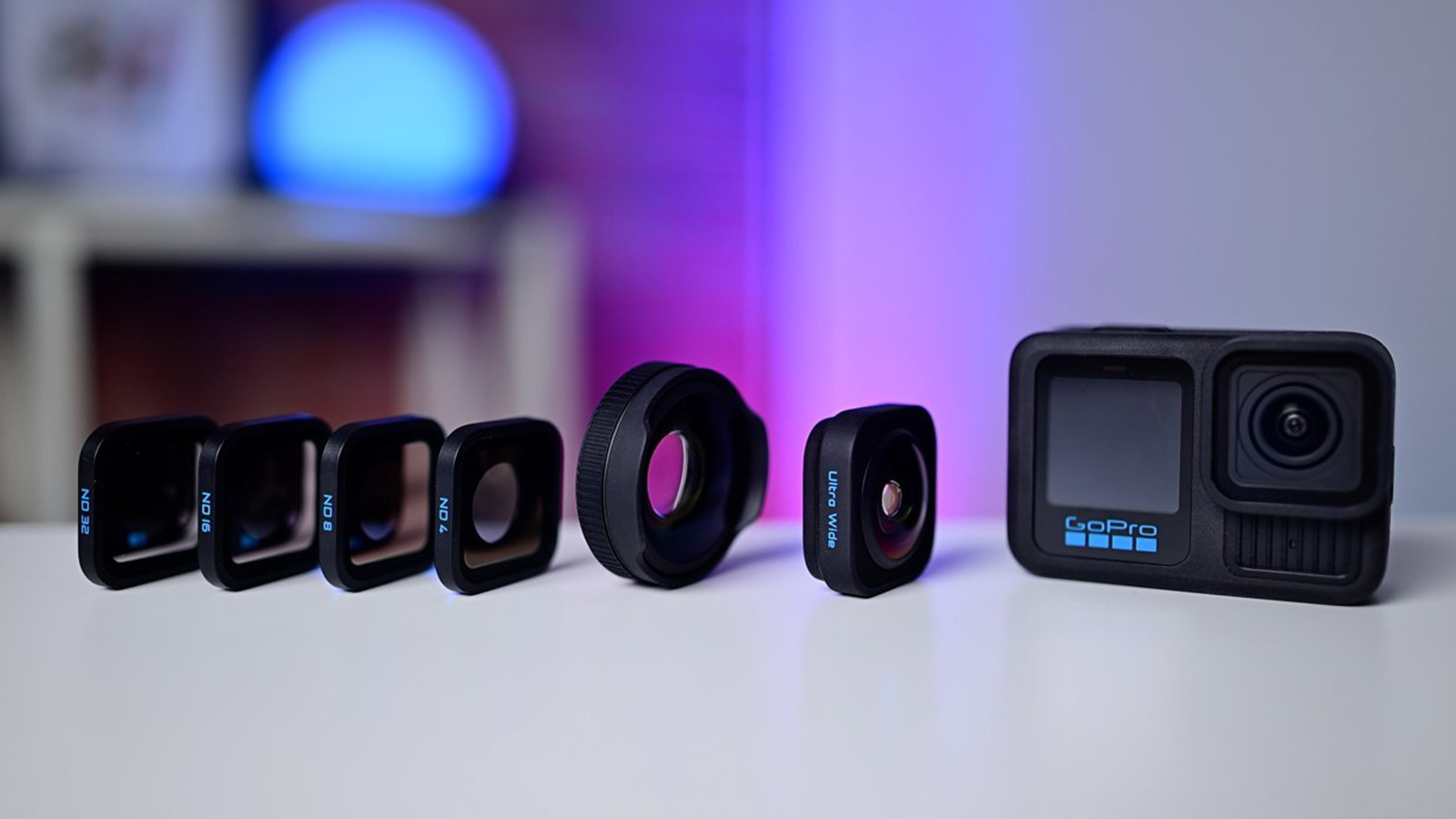 Набор сменных объективов и ND фильтров для GoPro 13. Фото: appleinsider.com Набор сменных объективов и ND фильтров для GoPro 13