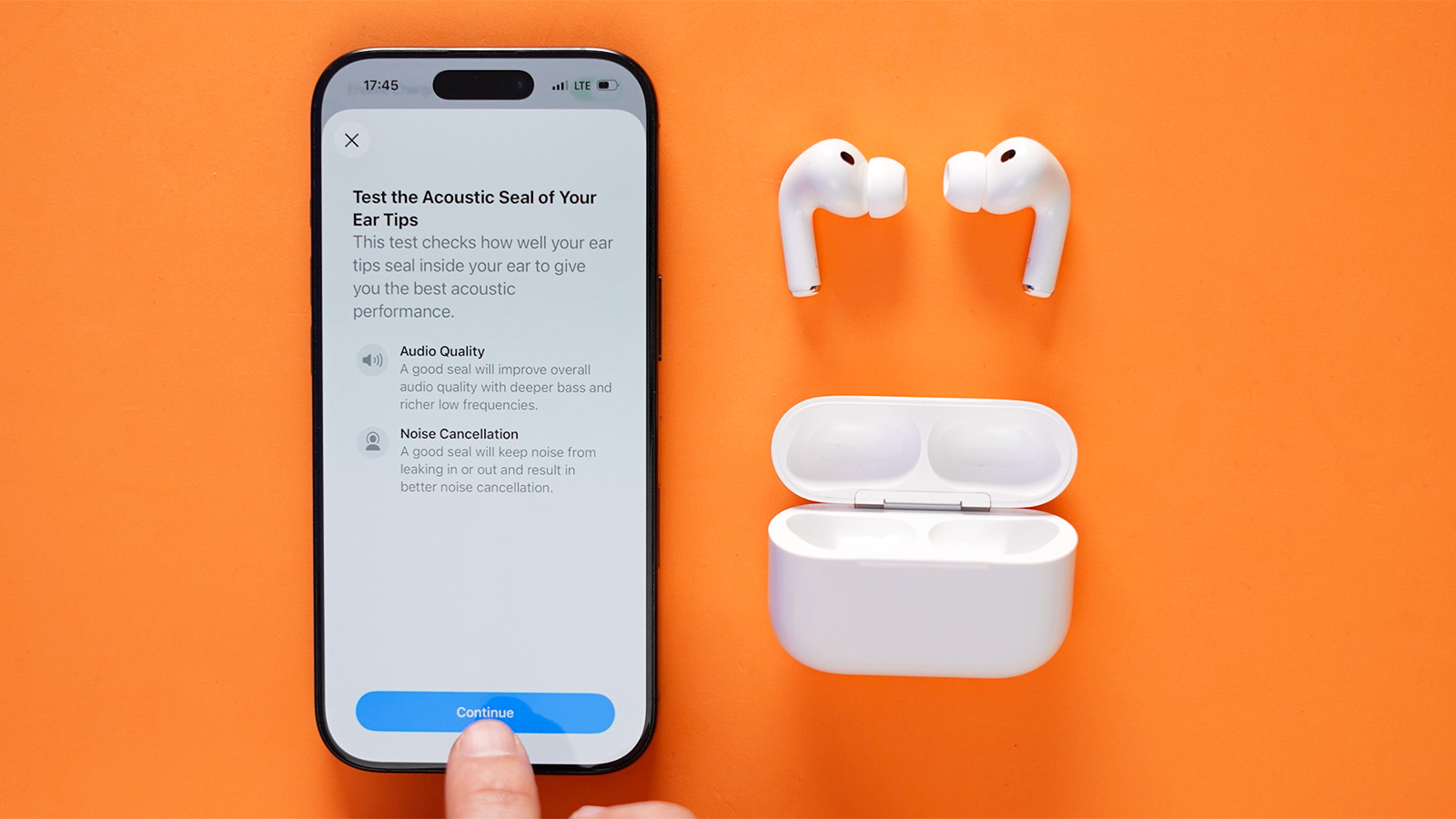 Тест очень простой, менять амбушюры после него не пришлось Тест очень простой, менять амбушюры после него не пришлось