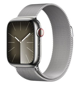 Смарт-часы Apple Watch Series 9 GPS + Cellular 41mm Stainless Steel Case with Milanese Loop