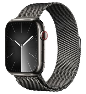 Смарт-часы Apple Watch Series 9 GPS + Cellular 45mm Stainless Steel Case with Milanese Loop