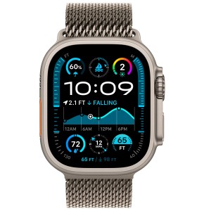 Смарт-часы Apple Watch Ultra 2 (2024) 49mm Natural Titanium Case GPS + Cellular with Titanium Milanese Loop MXKC3