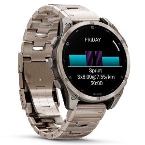 Смарт-часы Garmin Fenix 8 47 mm AMOLED Sapphire Titanium with Vented Titanium Bracelet