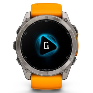 Смарт-часы Garmin Fenix 8 51 mm AMOLED Sapphire Titanium with Silicone Band