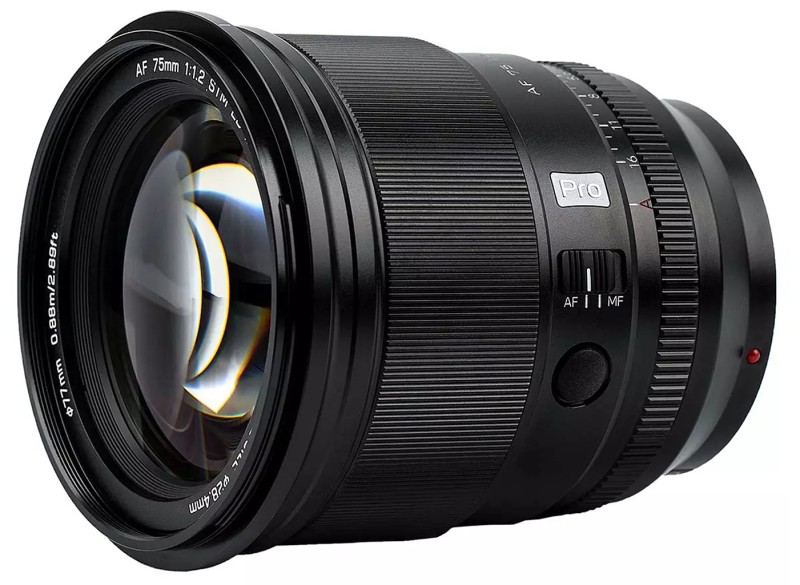 Объектив Viltrox AF 75mm F1.2 Pro APS-C for Sony E (AF 75/1.2 Pro E)