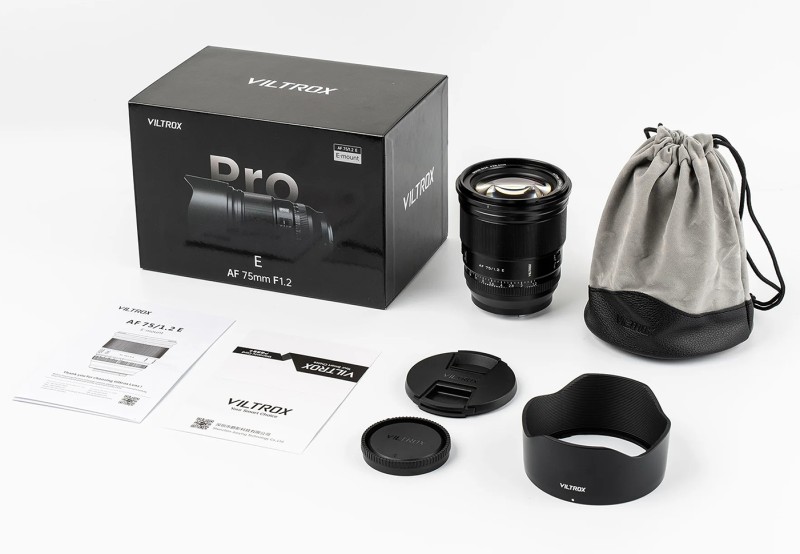 Объектив Viltrox AF 75mm F1.2 Pro APS-C for Sony E (AF 75/1.2 Pro E)