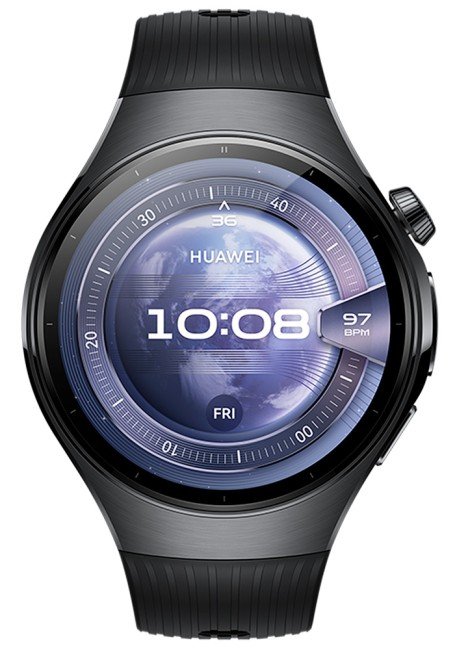 Смарт-часы Huawei Watch 5 46mm Stainless with Fluoroelastomer Strap