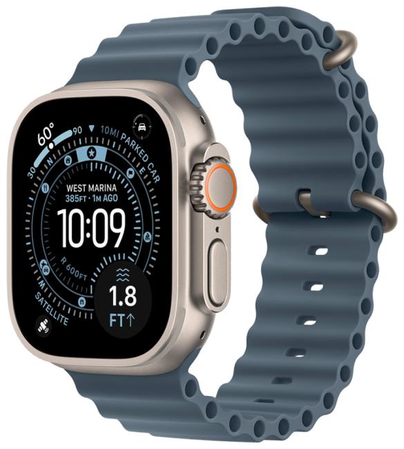Смарт-часы Apple Watch Ultra 3 (2025) 49mm Natural Titanium Case GPS + Cellular with Ocean Band