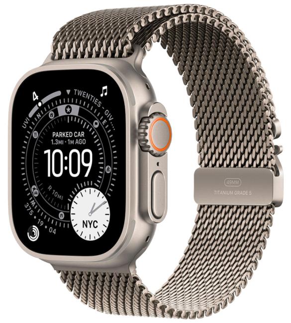 Смарт-часы Apple Watch Ultra 3 (2025) 49mm Natural Titanium Case GPS + Cellular with Titanium Milanese Loop
