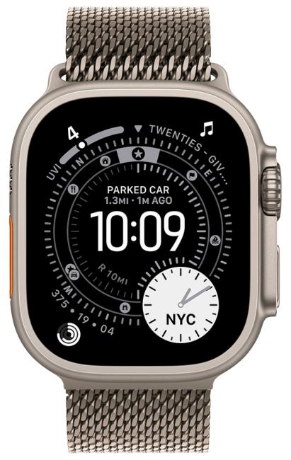 Смарт-часы Apple Watch Ultra 3 (2025) 49mm Natural Titanium Case GPS + Cellular with Titanium Milanese Loop