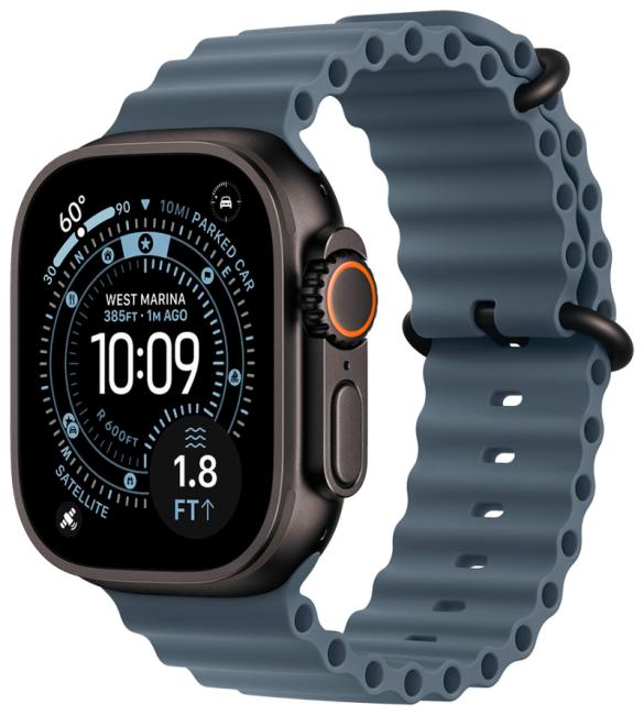 Смарт-часы Apple Watch Ultra 3 (2025) 49mm Black Titanium Case GPS + Cellular with Ocean Band