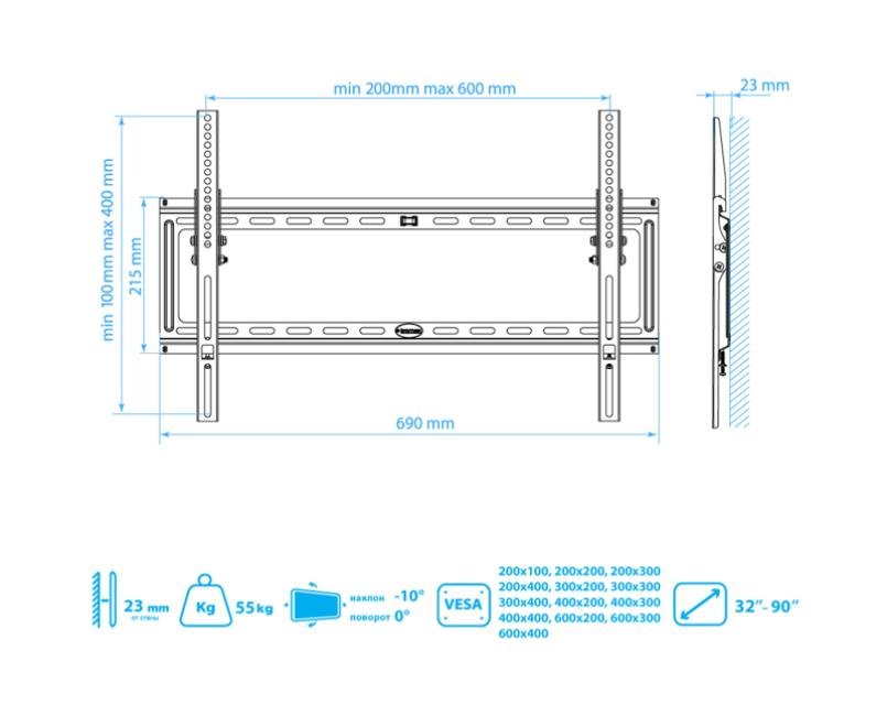 Кронштейн для телевизоров Kromax IDEAL-2