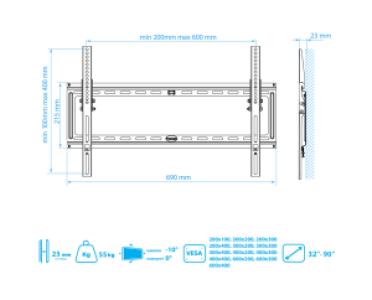 Кронштейн для телевизоров Kromax IDEAL-2